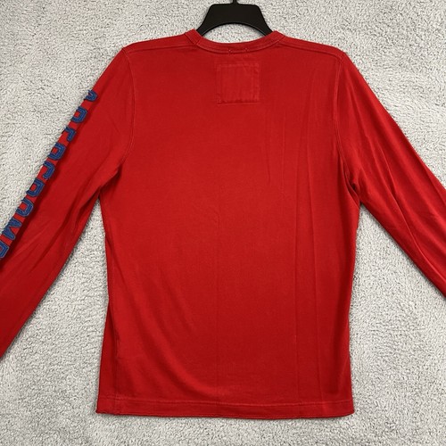 Abercrombie Fitch Muscle T Shirt Mens Large Sleeve Spellout 92 Patch Moose Logo - Picture 14 of 24
