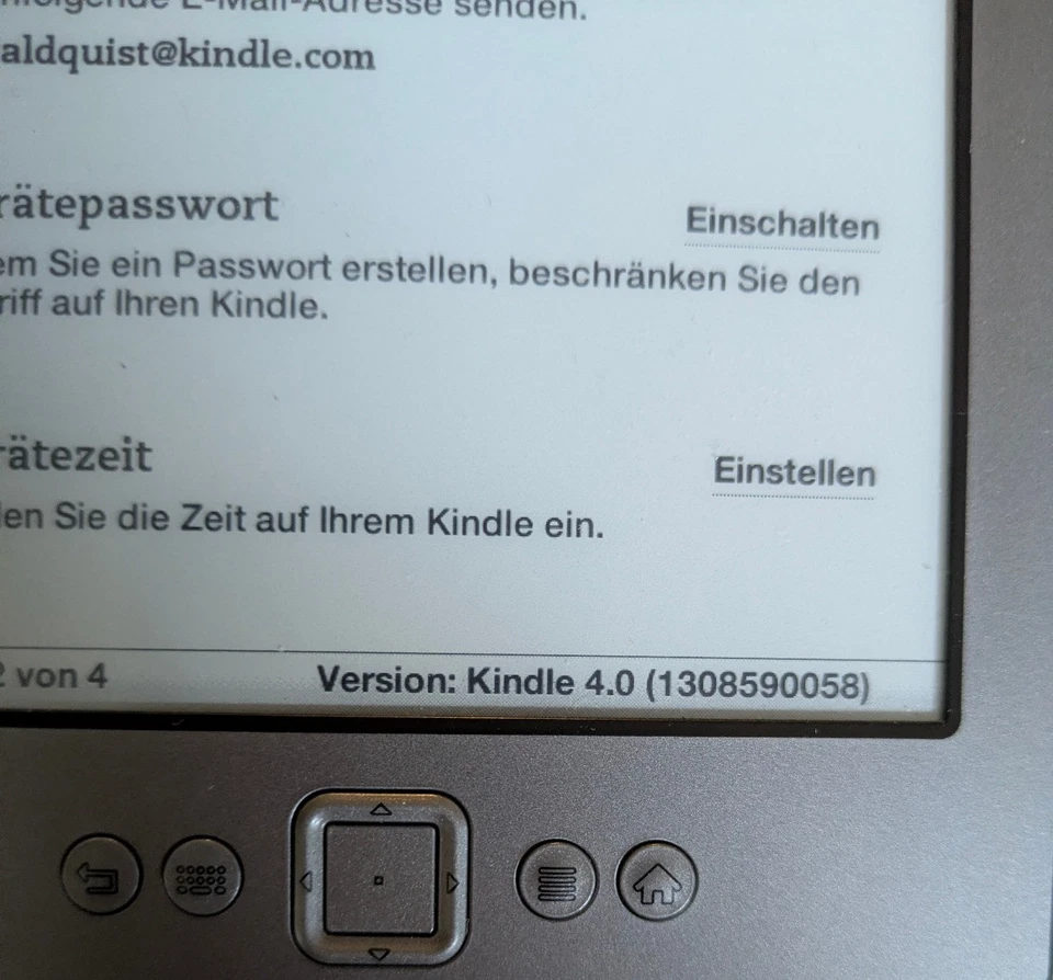 Amazon Kindle 4. Generation D01100 E-Book-Reader Graphit Grau WLAN 6 Zoll 2 GB - Bild 3 von 4