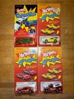 1983 1984 & 1985 Mattel Hot Wheels Crack-Ups Lot of 4 Sealed New Cars Vintage