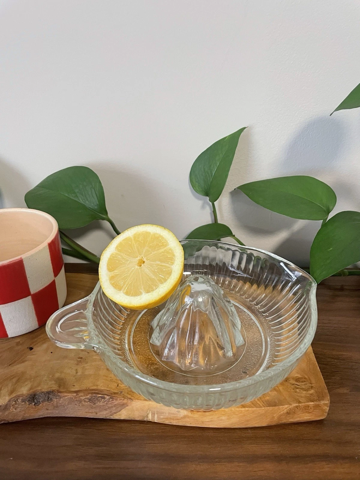 Glass Citrus Juicer - vintage depression era style