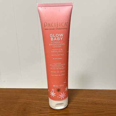 Pacifica Glow Baby Vitamin C Brightening Lotion 5 fl oz NEW Open Bottle Vegan