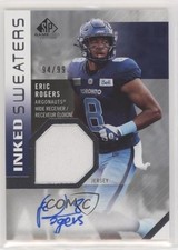 2021 SP Game Used Edition CFL Inked Sweaters 94/99 Eric Rogers #IS-ER Auto rf2