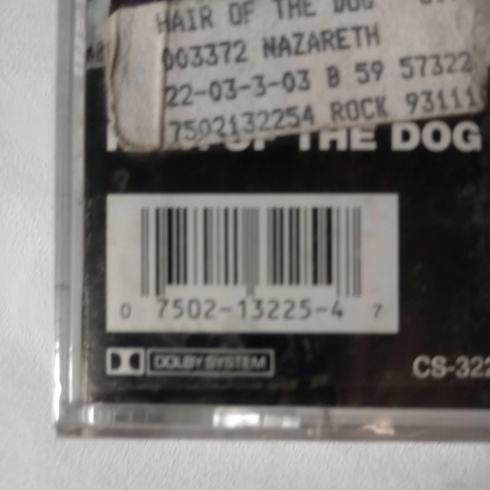 Nazareth Cassette Hair Of The Dog Sealed A&M CS-3225 - Image 2 of 4