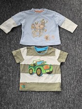 2xBaby Boys Cherokee(long Sleeved)& George(short Sleeved)T-Shirt Age 6-9 Months