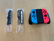 OEM Official Genuine Nintendo Switch Joycons Red Blue Hand Grip New Attachments