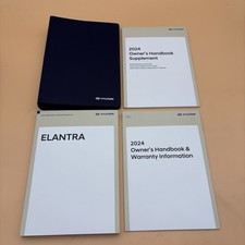 2024 Hyundai ELANTRA Owners Manual  Supplement With Case Included