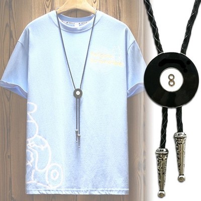 Brand Black Eight 8 Pool Lucky Ball Billard Cowboy Western Rodeo Bolo Tie Rodeo