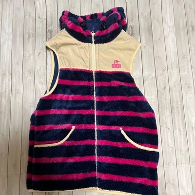 Chums Fleece Vest Unisex Size S Navy/Pink Rare Outdoor Moel Limited Edition VHTF
