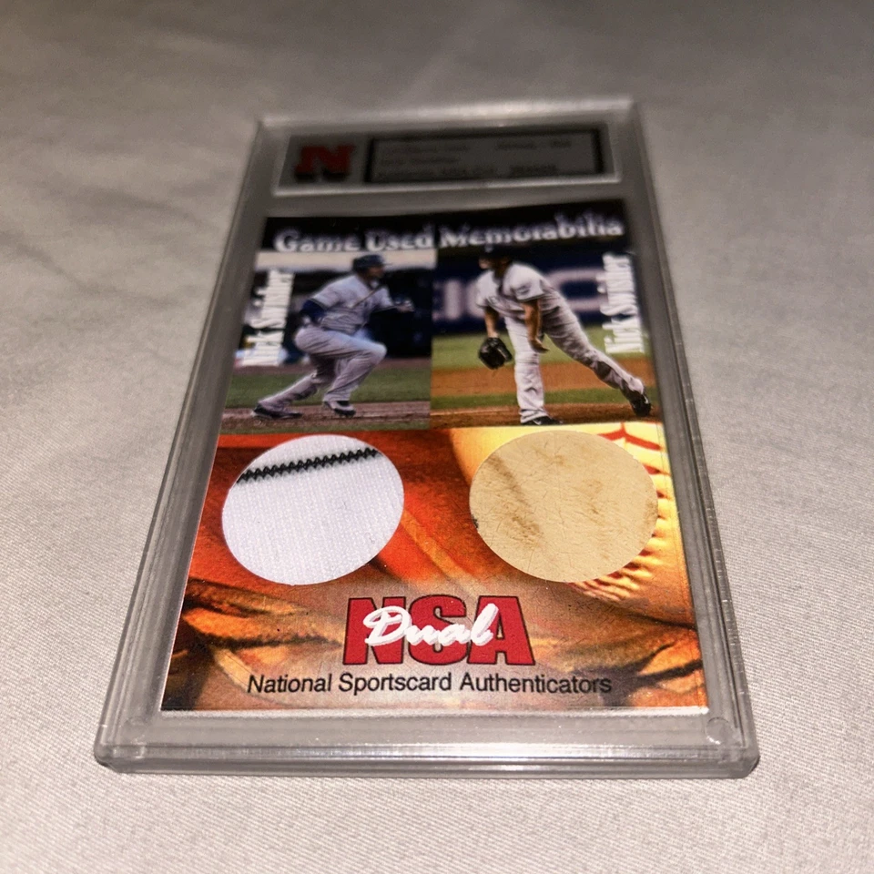 Tarjeta de recuerdos usada del juego NSA Nick Swisher 🔥 Foto 3 de 4
