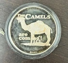 R.J. Reynolds Cigarettes Camels 1oz 999 FINE Silver round / Bar  Vintage Rare