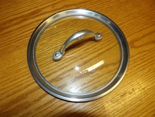 Calphalon Vented Stainless Steel Glass Lid 9 3/8" O.D   8"5/8 I.D  #70