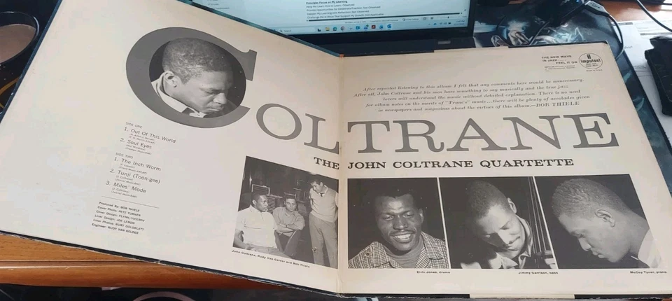 JOHN COLTRANE LP - Impulse A-21 - RARE 1967 Stereo Reissue Gatefold ABC-Records - Image 2 of 3