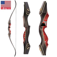 60" Takedown Longbow Recurve Bow Hunting Archery for Adults 40lbs