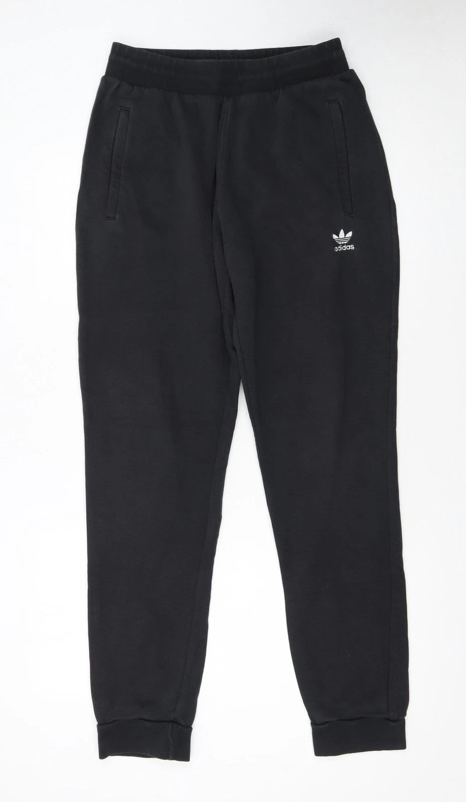 Adidas Men Black Jogger Sweatpants M Fleece Casual Tapered