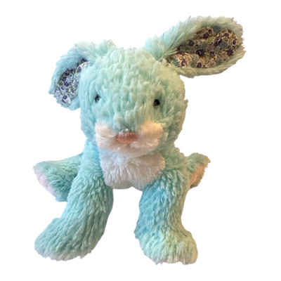 Mary Meyer Berry Bunny Fab Fuzz Stuffed Animal Soft Toy 7'' Aqua
