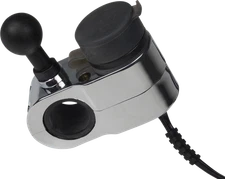 GEARS CANADA Dual USB Fits Charger - 1" Ball Mount - Chrome 100366-15