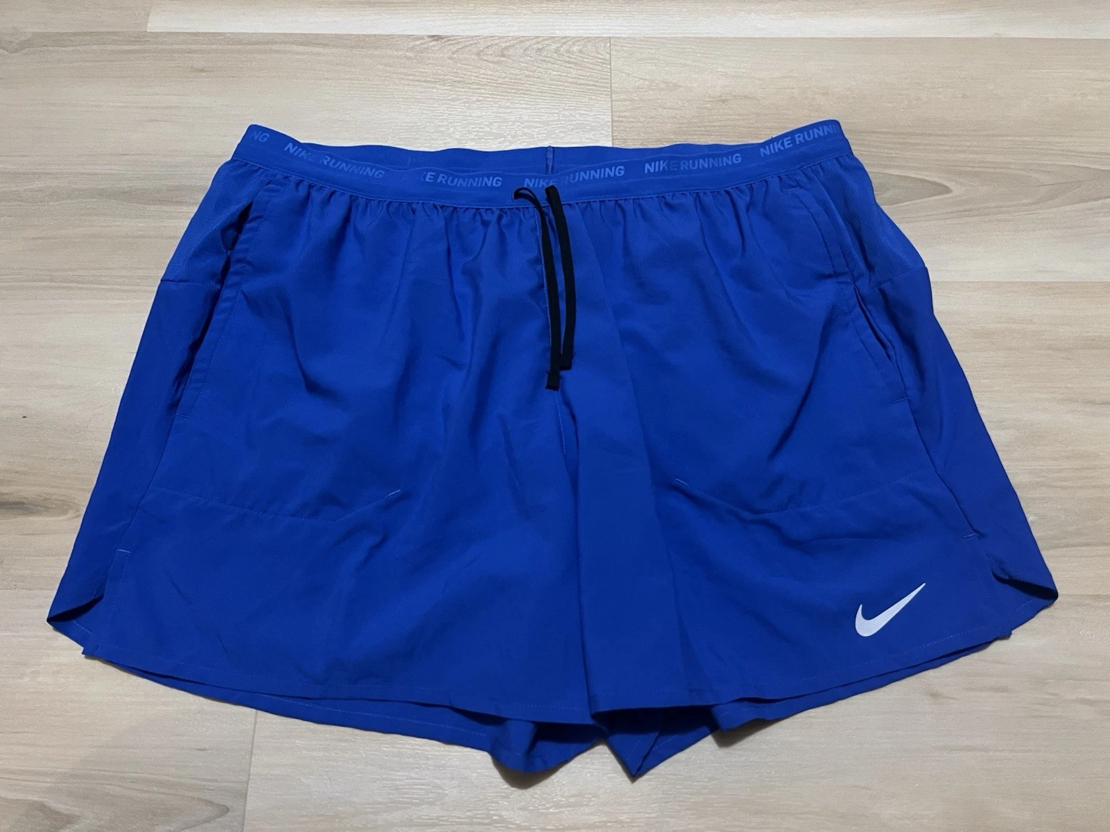 Nike Men XXL 5" Stride Dri-FIT Brief-Lined Running Shorts Blue DM4761-480