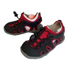 New Jumping Beans Toddler Black and Red Water Friendly Sandals Size 8T