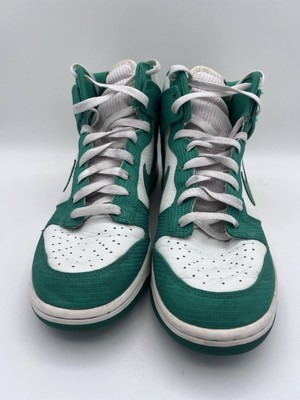 Nike Dunk High (2010) Sail / Lucky Green 317982-100 US Men display picture 1