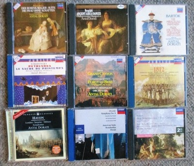 Antal Dorati Classical 9 CD Lot Bartok Grofe Haydn Dvorak & more Very Clean