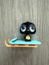 Littlest Pet Shop Fuzzy Penguin Sled & Goggles #333