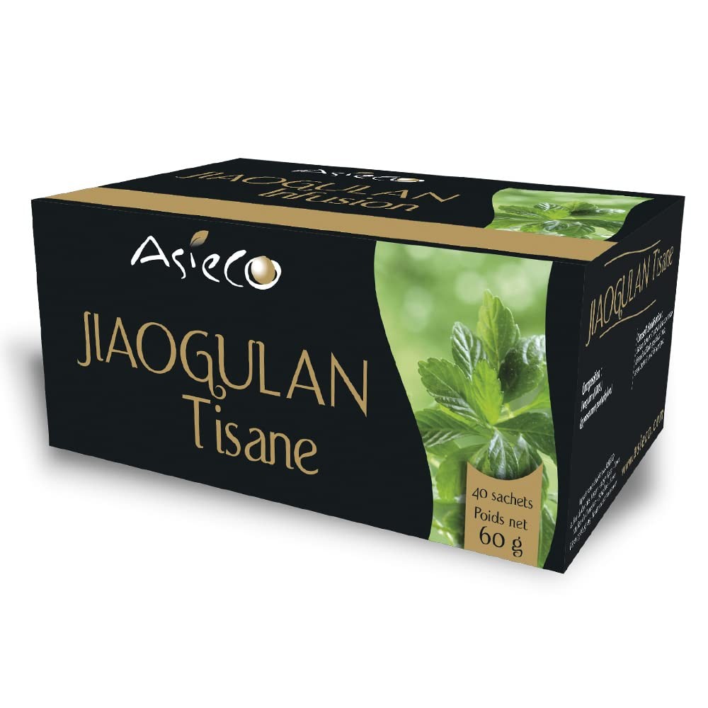 Tisane Jiaogulan naturelle 100% Gynostemma pentaphyllum en boîte de 40 sachets