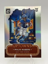 Malik Nabers 2024 Panini Donruss Optic UPTOWNS #6 RC Rookie Card Giants UPTOWN
