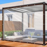 Transparente Plane 2X2M Wasserdicht Tarp Gartenplane MöBel & GewäChshaus