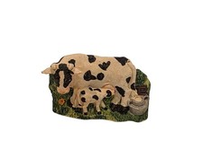 Vintage Cow And Her Calf Magnet 2.5" 3-D Farm Animal Refrigerator Fridge