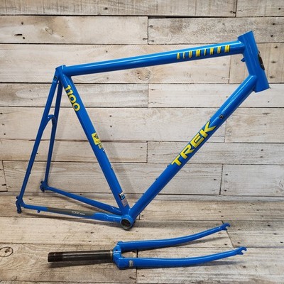 1989 Vintage Trek 1100 Aluminum Road Bike Frame 56cm Blue Made USA