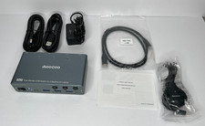 USB C KVM Switch 4K60Hz,Dual Monitor USB C HDMI DP KVM Switch 2 PC / 1 Laptop