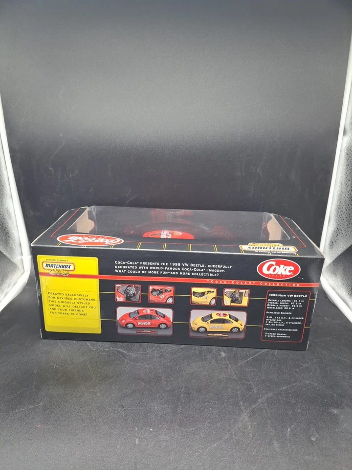 1999 Matchbox Collectibles Coca-Cola Volkswagen Red Beetle KB Toys Exclusive - Image 3 of 4