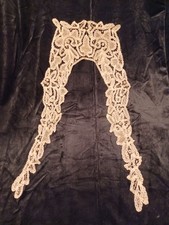 Antique Needle Lace Collar Battenberg Victorian 1905