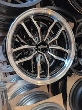 14" x 5" ALUMINUM TRAILER WHEEL 5-LUG ON 4.5 INCHES  -  Black