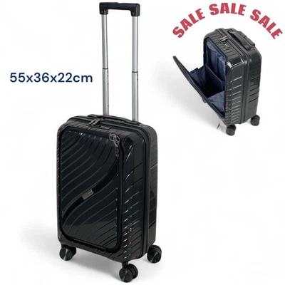 COVERI Trolley Valigia Pierre Cardin 55x36x22 Bagaglio a Mano con TSA Tasca PC Ryanair