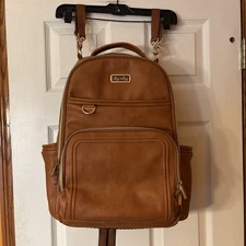 Itzy Ritzy Boss Plus Large Diaper Bag Backpack - Cognac - FREE SHIPPING!!