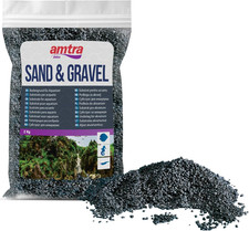 Quarzo Ceramizzato Nero - Sabbia per Acquari Al Quarzo Fine, per Acqua Dolce O S