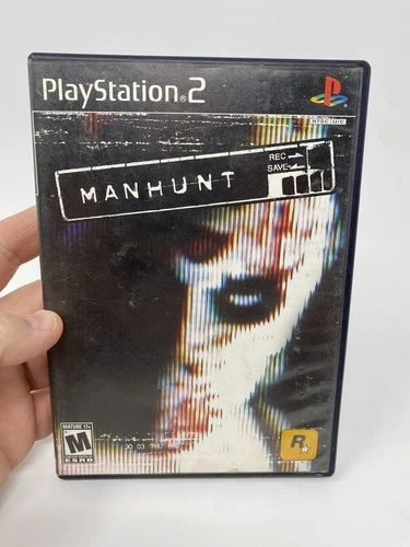 Vintage Manhunt PlayStation 2 PS2 Video Game Complete Rockstar Mature Horror