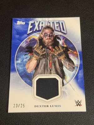 2025 WWE Topps Exalted #ER-DLS Dexter Lumis /25 Wyatt Sicks Patch Event Worn 