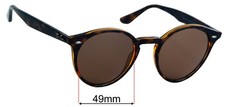 SFx Replacement Sunglass Lenses fits Ray-Ban RB2180 - 49mm Wide