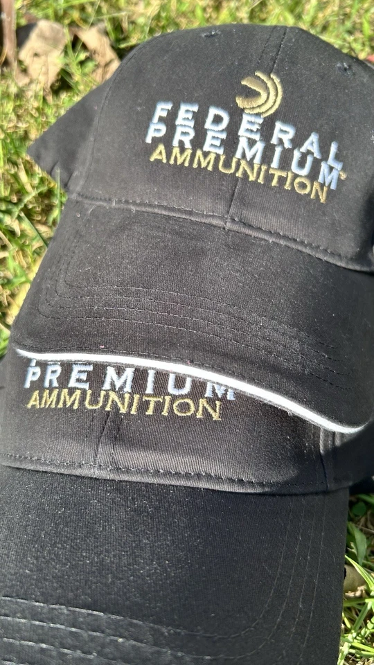 Gorra de béisbol Federal Premium munición negra ala curva ajustable bordada Foto 3 de 4