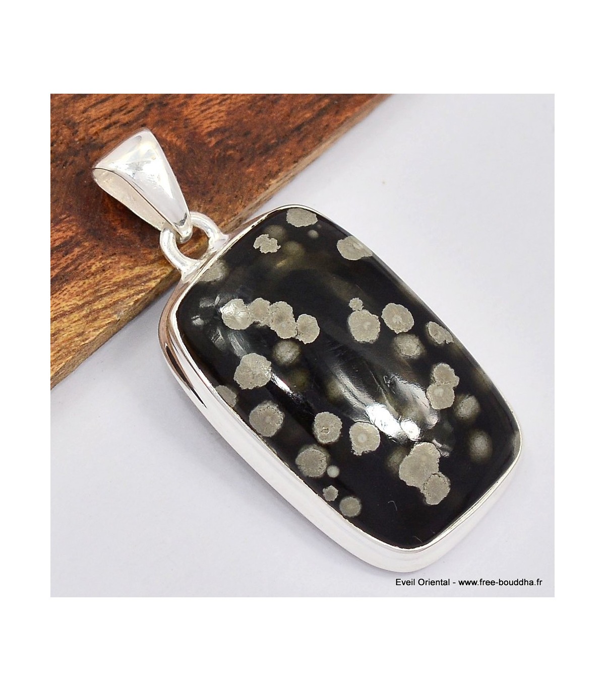 Pendentif obsidienne galaxy rectangulaire SK12.2 idéal pour le bien-être quotidien
