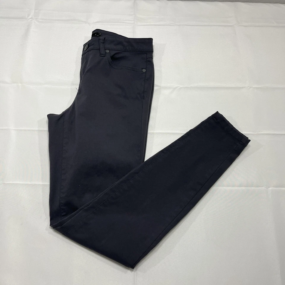 Prana 女式裤子 4 码灰色 27x29 紧身休闲户外弹力远足阅读 — 第 3/4 张图片