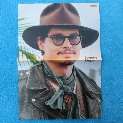 Johnny Depp POSTER POPCORN 2 Seiten Sebastian Wurth