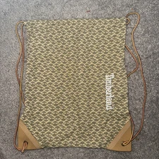 Timberland Cinch Bag Sack Duffel Pull String Canvas Drawstring Carry All Logo
