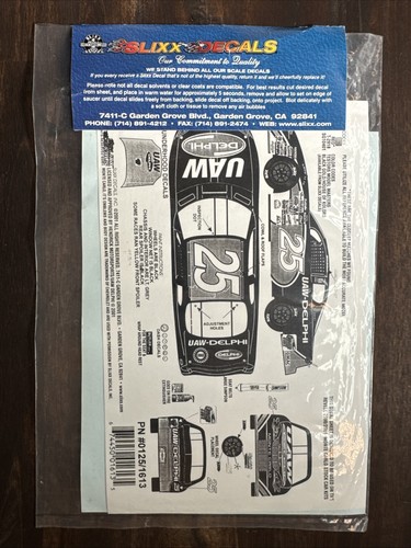 SLIXX Decals Jerry Nadeau #25 UAW DELPHI 2001 Monte Carlo 1/24 NASCAR ...