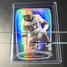 Topps 2014 Bowman Aaron Donald Rookie Football Card St. Louis Rams #78. rookie card picture