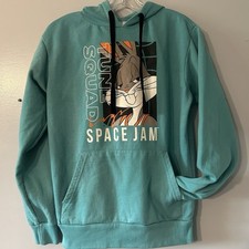 Space Jam Tune Squad Bugs Bunny Aqua Hoodie - Men's Small