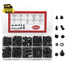 430 Pcs Computer Screw Kit - Motherboard Standoffs  PC Repair Screws  Complete
