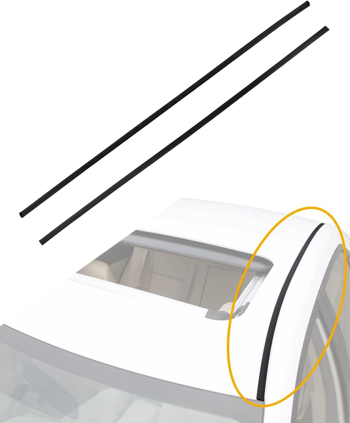 Roof Trim Pair Toyota Corolla CE LE S XLE XRS 2009-13 Base 2009-11 L 12-13 Sedan